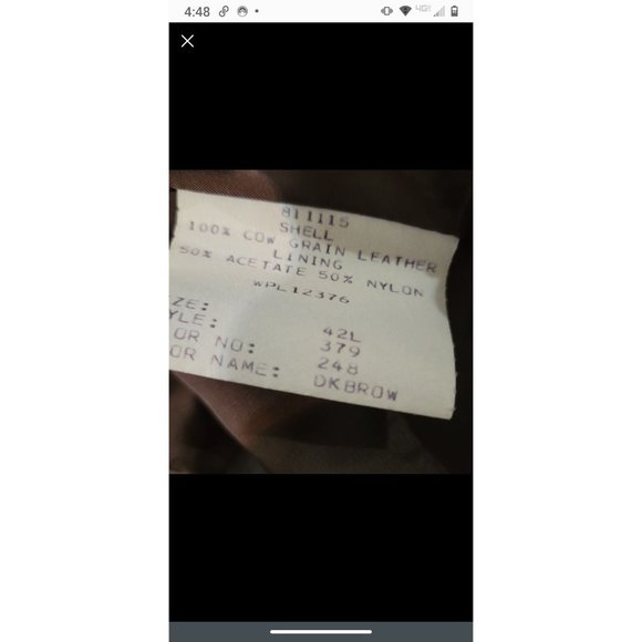 Vintage Pioneer Wear Men's Sport coat Leather Jacket Size 42L - Picture 8 of 10